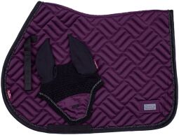 Kentaur set saténový s plíškem - švestková